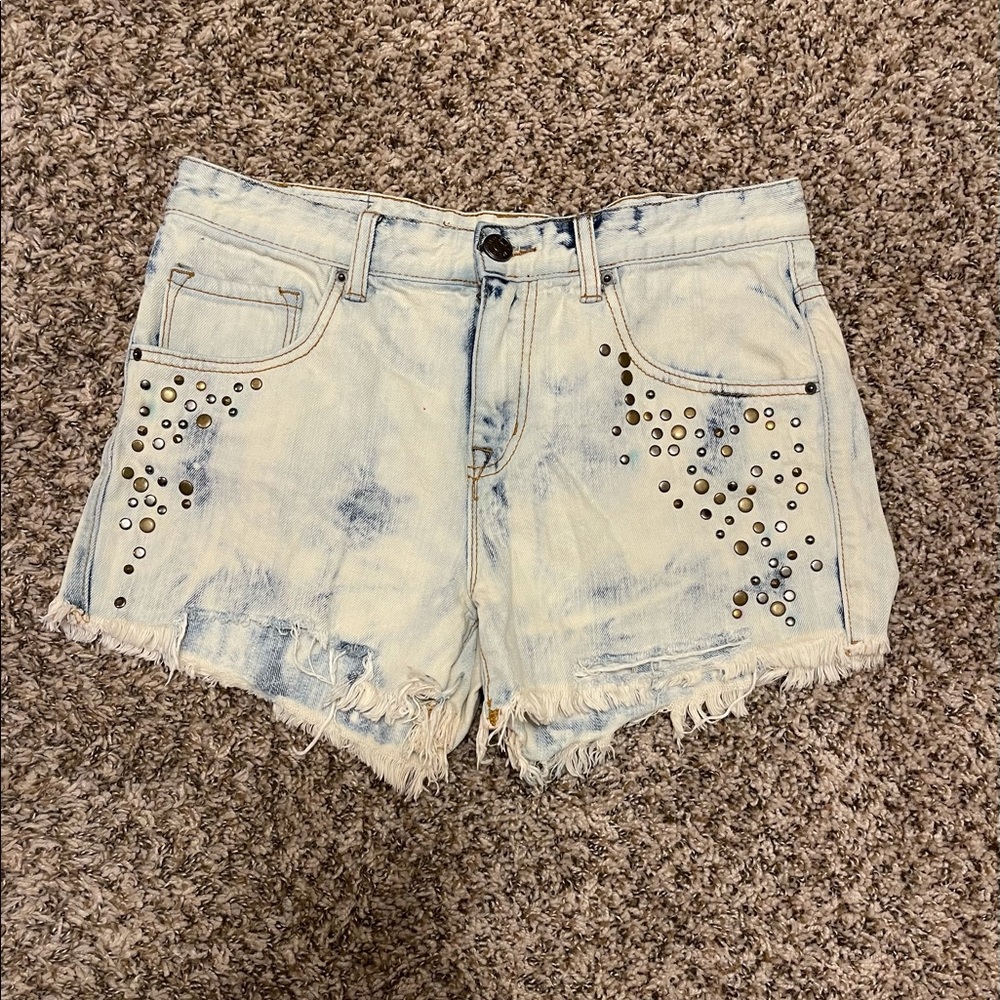 Urban Outfitters high waisted studded shorts